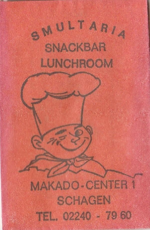 Smultaria Makado Center Schagen - kok snackbar lunchroom, Ophalen of Verzenden