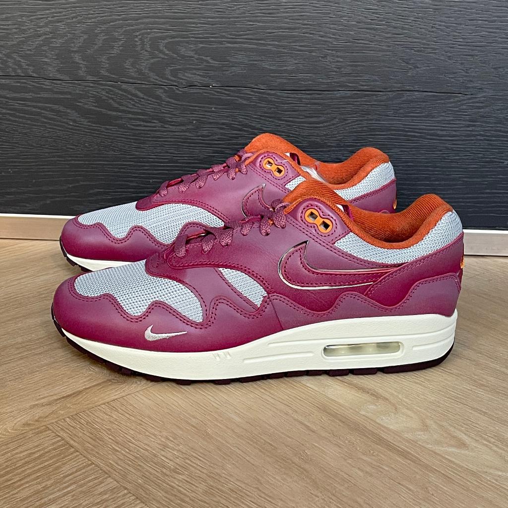 Nike Air Max 1 Patta Waves Rush Maroon maat 41 NIEUW, Ophalen of Verzenden, Nieuw, Overige kleuren