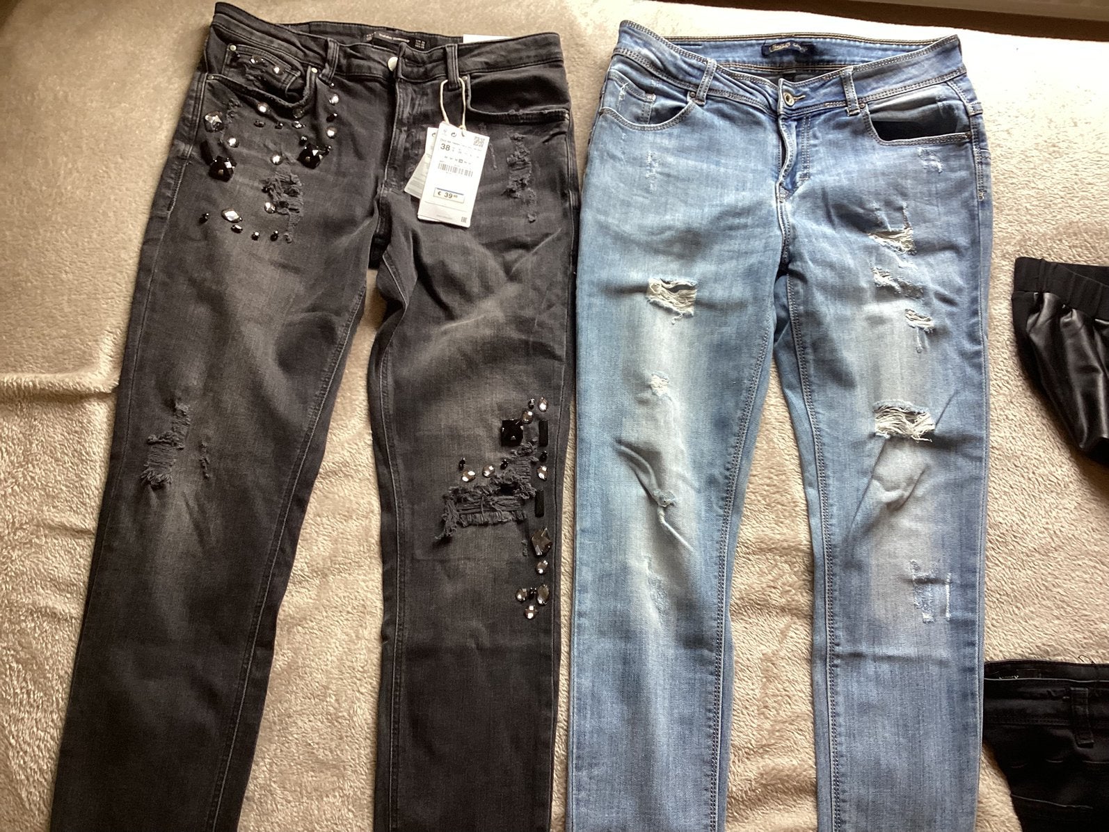 2 x spijkerbroek maat 38, Ophalen of Verzenden, Zo goed als nieuw, Blauw, W30 - W32 (confectie 38/40)