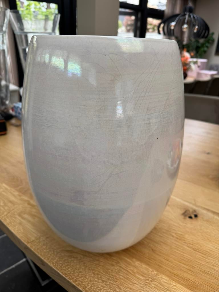Aardewerk bloempot 3x, Binnen, Ophalen of Verzenden, Zo goed als nieuw, Overige vormen