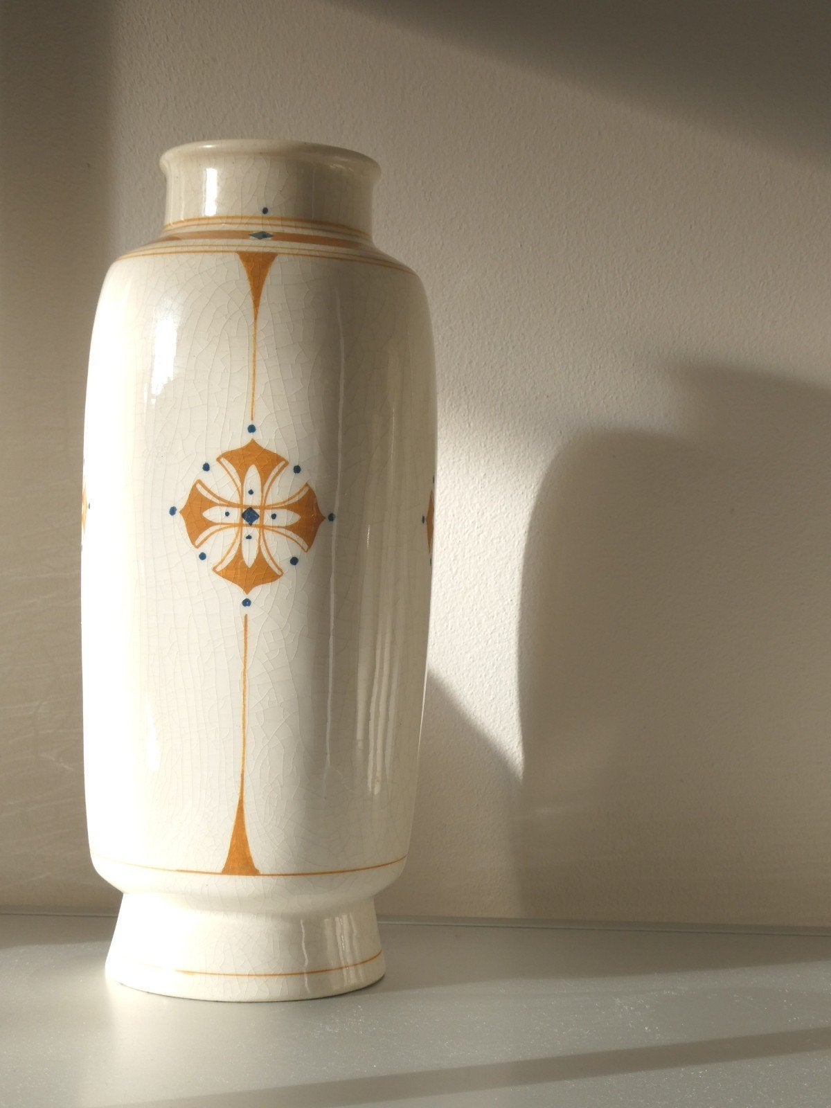 Art Nouveau vaas - Chris van der Hoef Amphora, Antiek en Kunst, Ophalen of Verzenden
