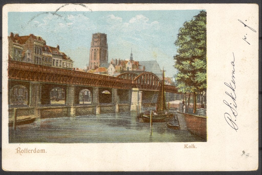 Rotterdam - Kolk - 1901, Verzenden, Voor 1920, Gelopen, Zuid-Holland