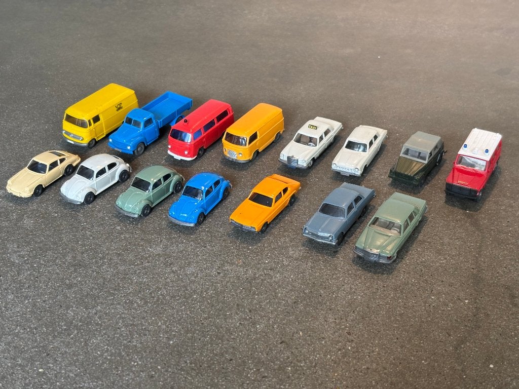 15 Wiking auto's, Hobby en Vrije tijd, Ophalen of Verzenden, Zo goed als nieuw, Auto, Wiking