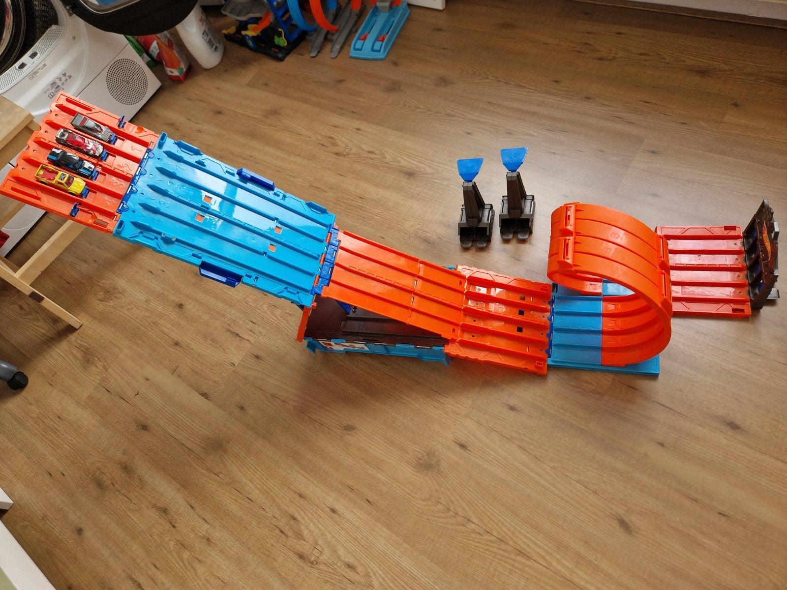 Hotwheels Track Builder Race Crate, Kinderen en Baby's, Speelgoed | Racebanen, Ophalen, Hot Wheels, Handmatig, Met looping