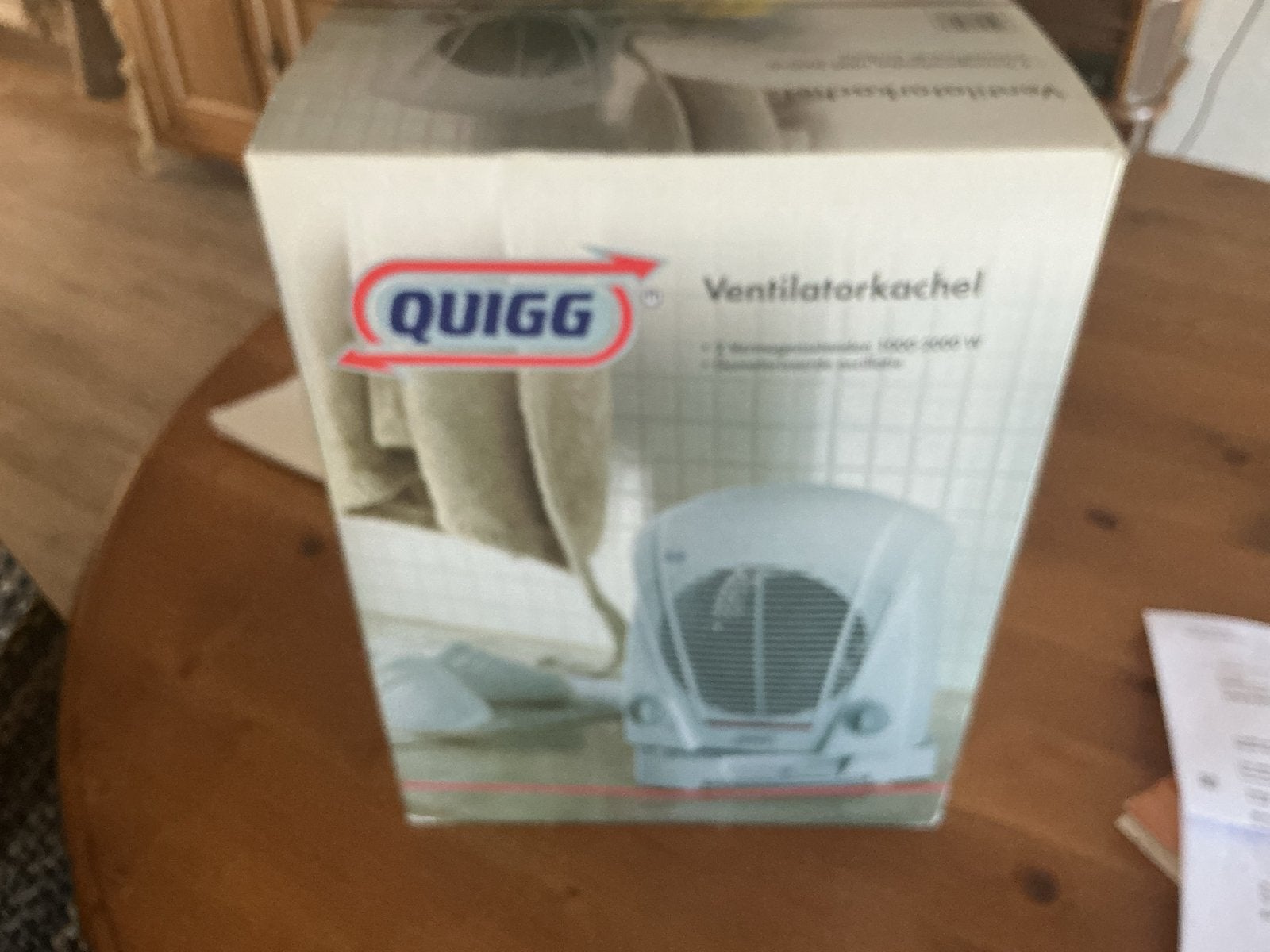 QUIGG Ventilatorkachel 1000-2000W met pedaalschakelaar, Overige soorten, Elektrisch, Nieuw, Ophalen of Verzenden