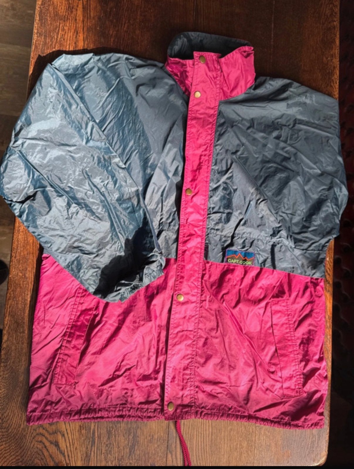 Vintage Capt. Cook Windbreaker Regenjas - Maat M, Ophalen of Verzenden, Gedragen, Maat 38/40 (M), Roze