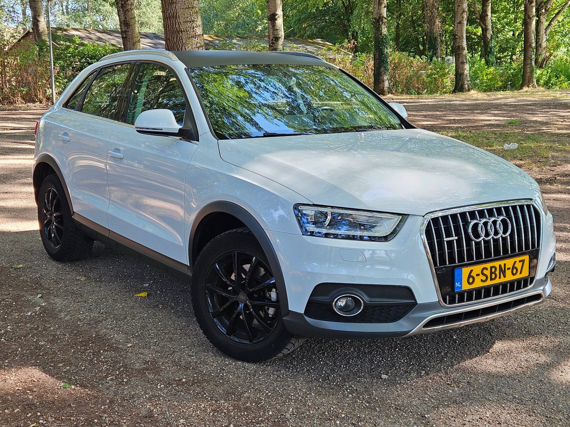 Audi Q3 2.0 TFSI Quattro Pro Line, Auto's, Audi, Euro 5, Zwart, 4 cilinders, Wit