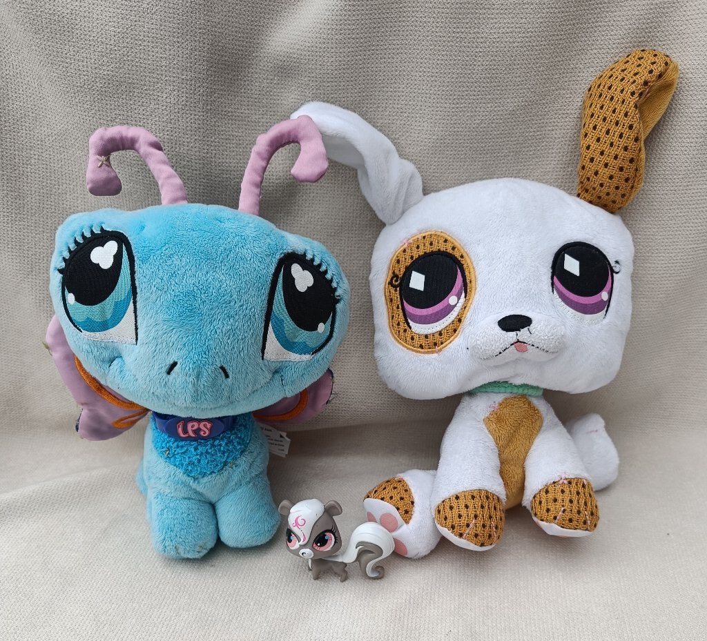 Littlest Pet Shop. 2 knuffels + Pepper Clark, Ophalen of Verzenden, Gebruikt, Overige typen