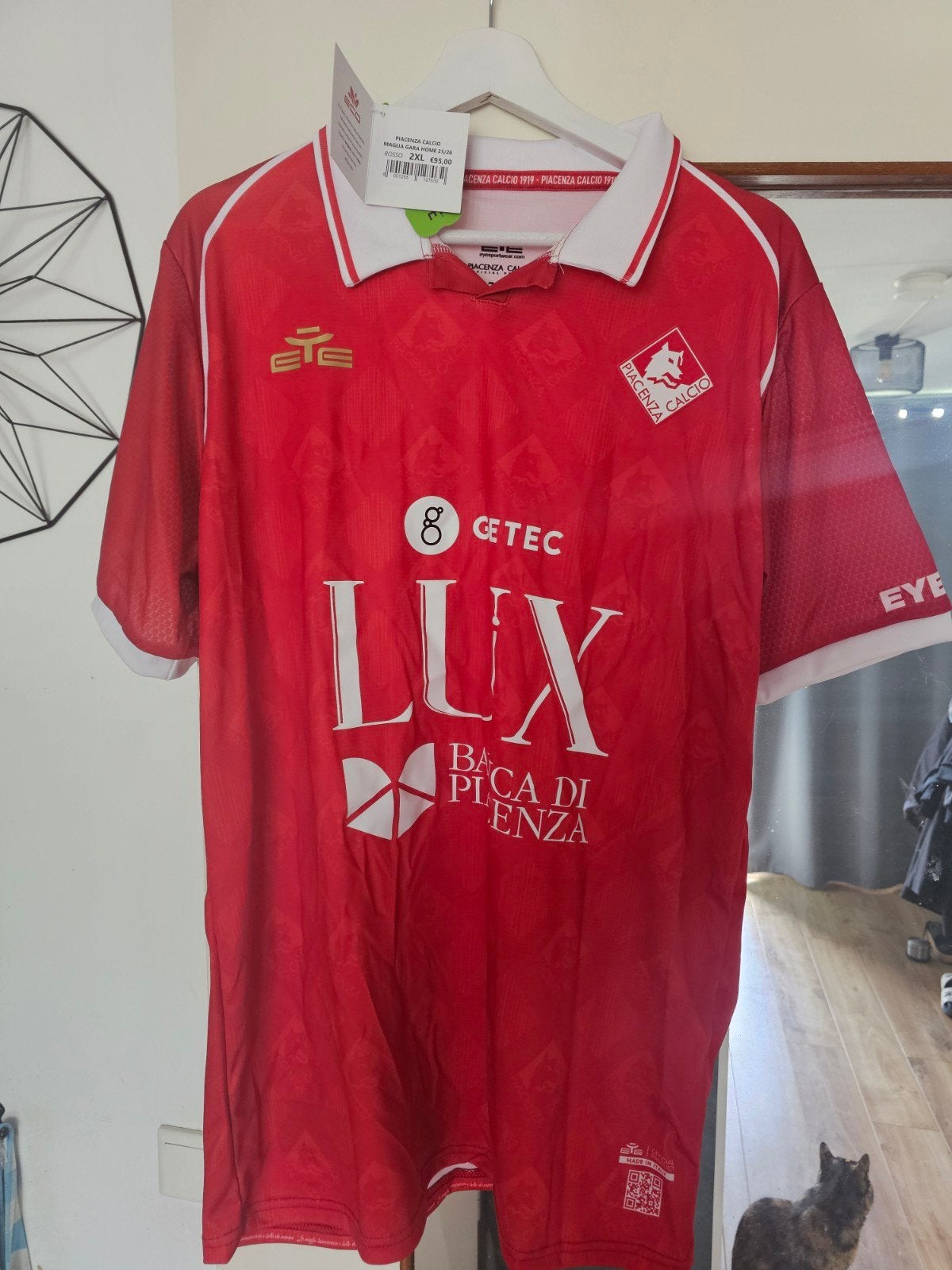 Piacenza thuisshirt 25/26 nieuw met kaartjes, Maat XL, Ophalen of Verzenden, Nieuw, Shirt