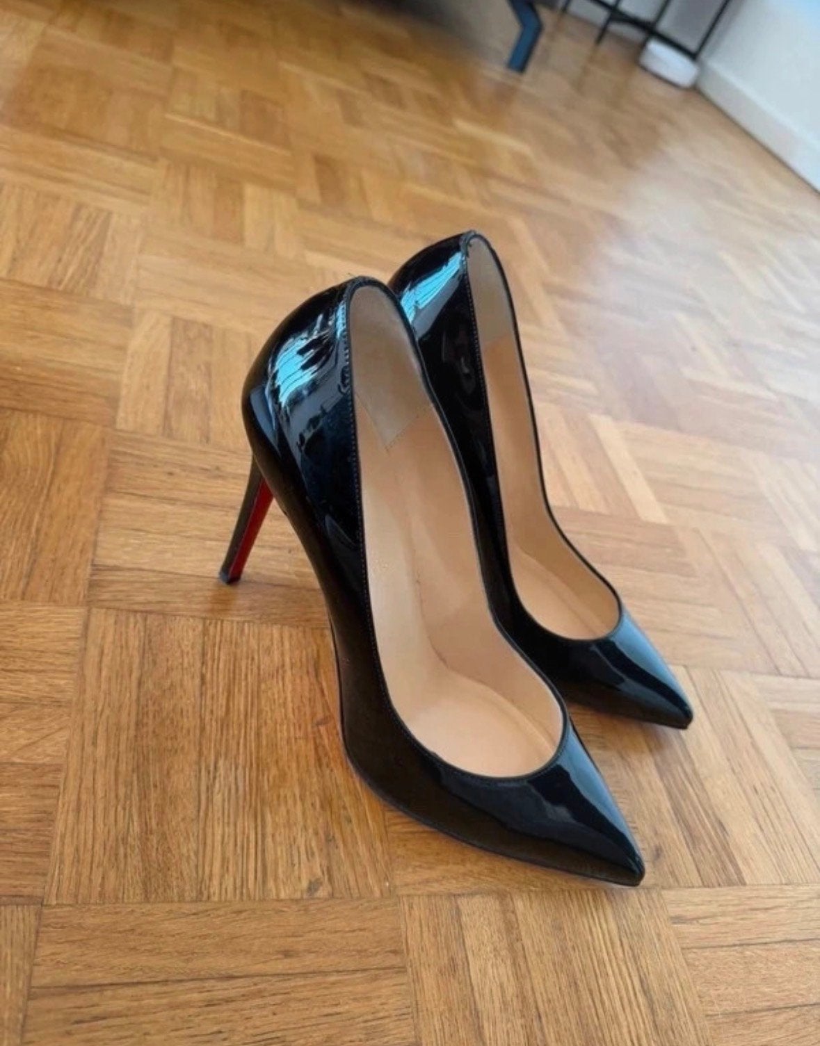 Christian Louboutin So Kate 120 ZwarteLakleren Pumps Maat 41, Kleding | Dames, Verzenden, Zo goed als nieuw, Zwart, Pumps
