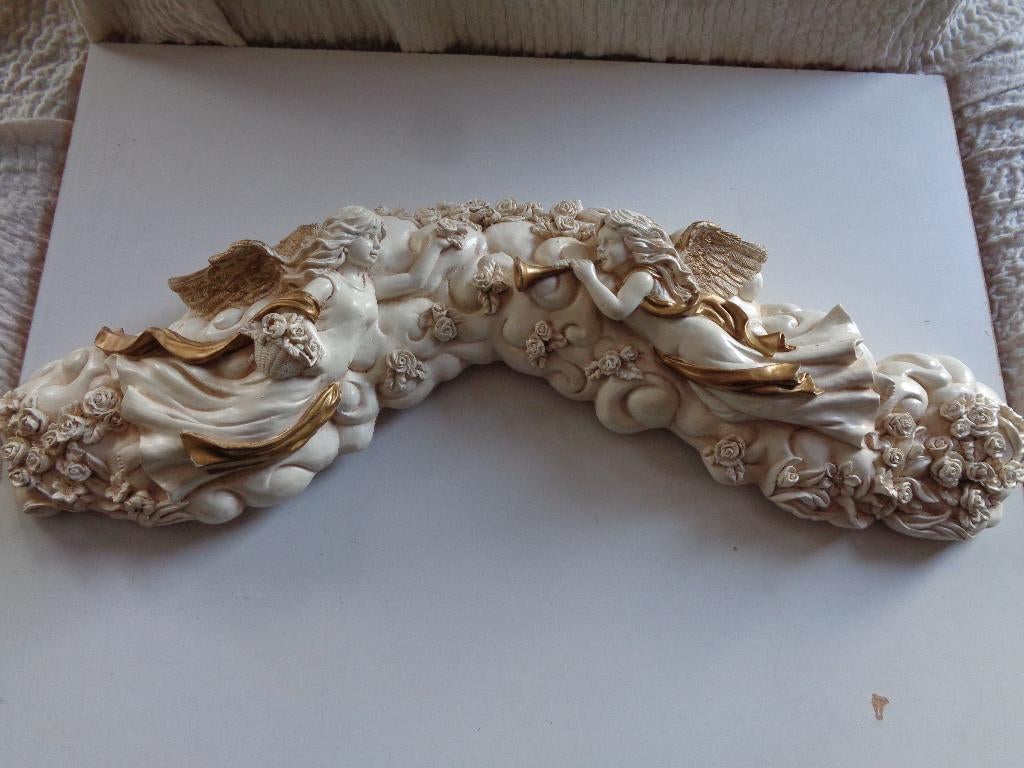 Te koop prachtig engelenornament met 2 engelen, Verzenden
