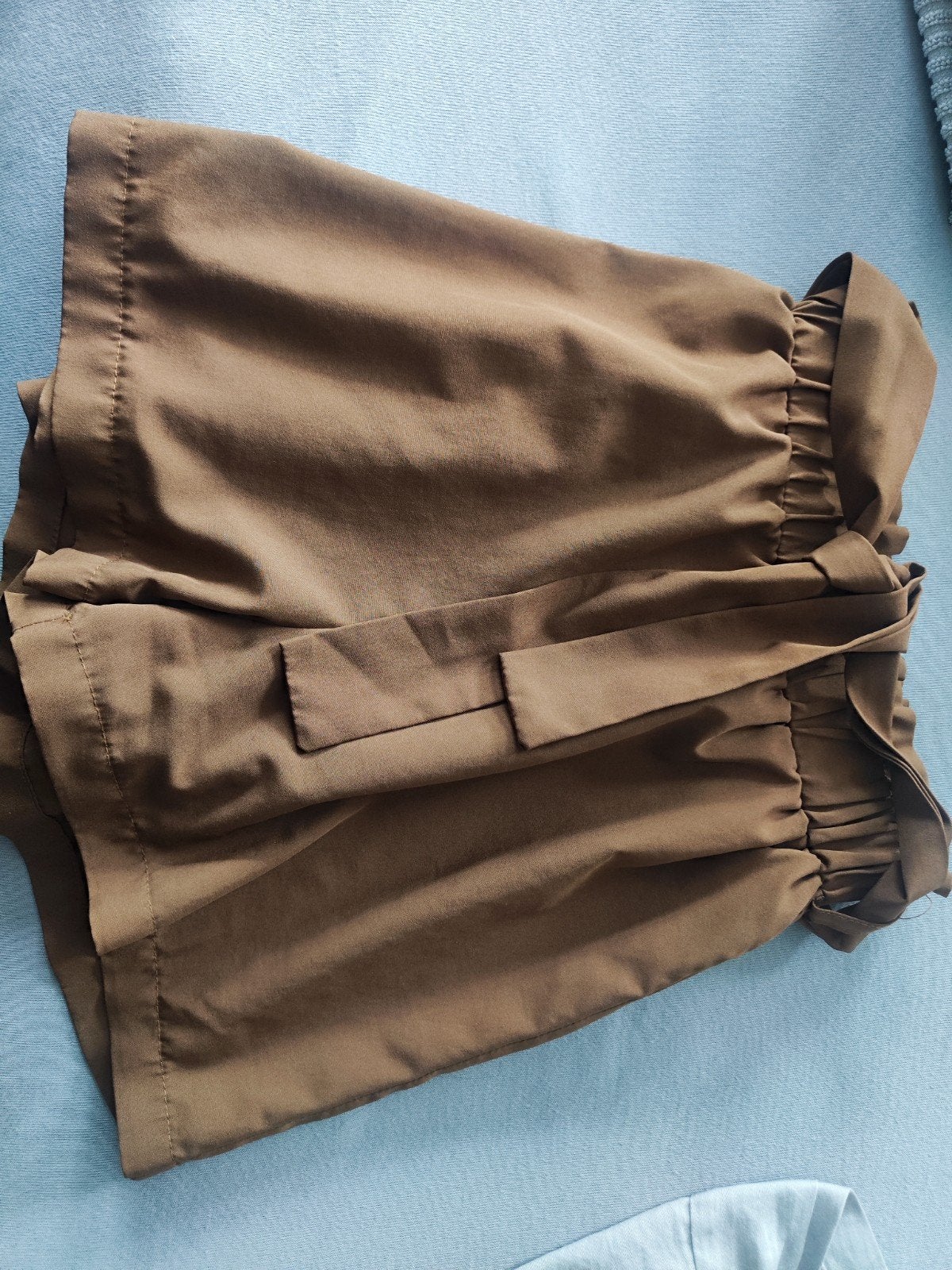 Bruine korte broek met strikdetail, Broek, Ophalen of Verzenden, Zo goed als nieuw, Shein