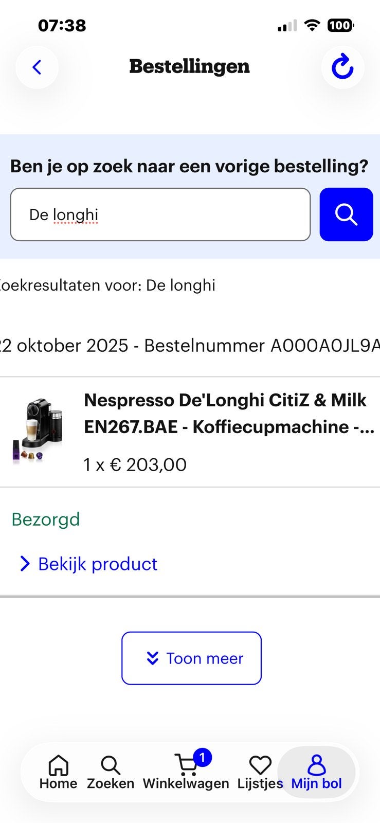 Foto 8 van DeLonghi koffiezetter met melkopschuimer