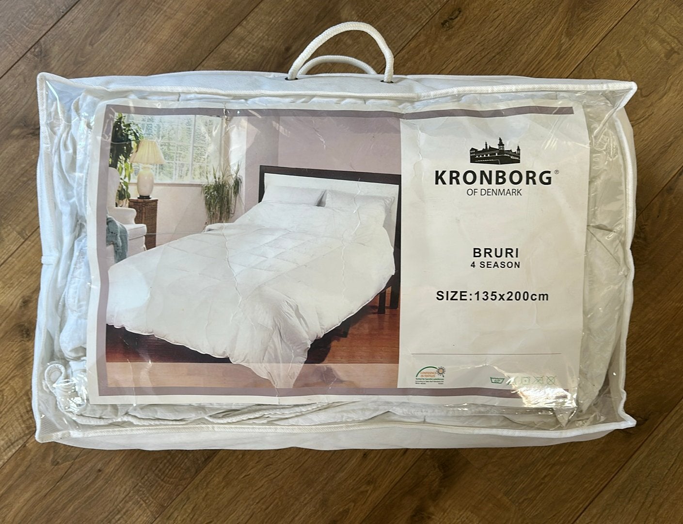 Kronborg Bruri 4-seizoenen dekbed 135x200cm, Ophalen, Gebruikt, Eenpersoons, Wit