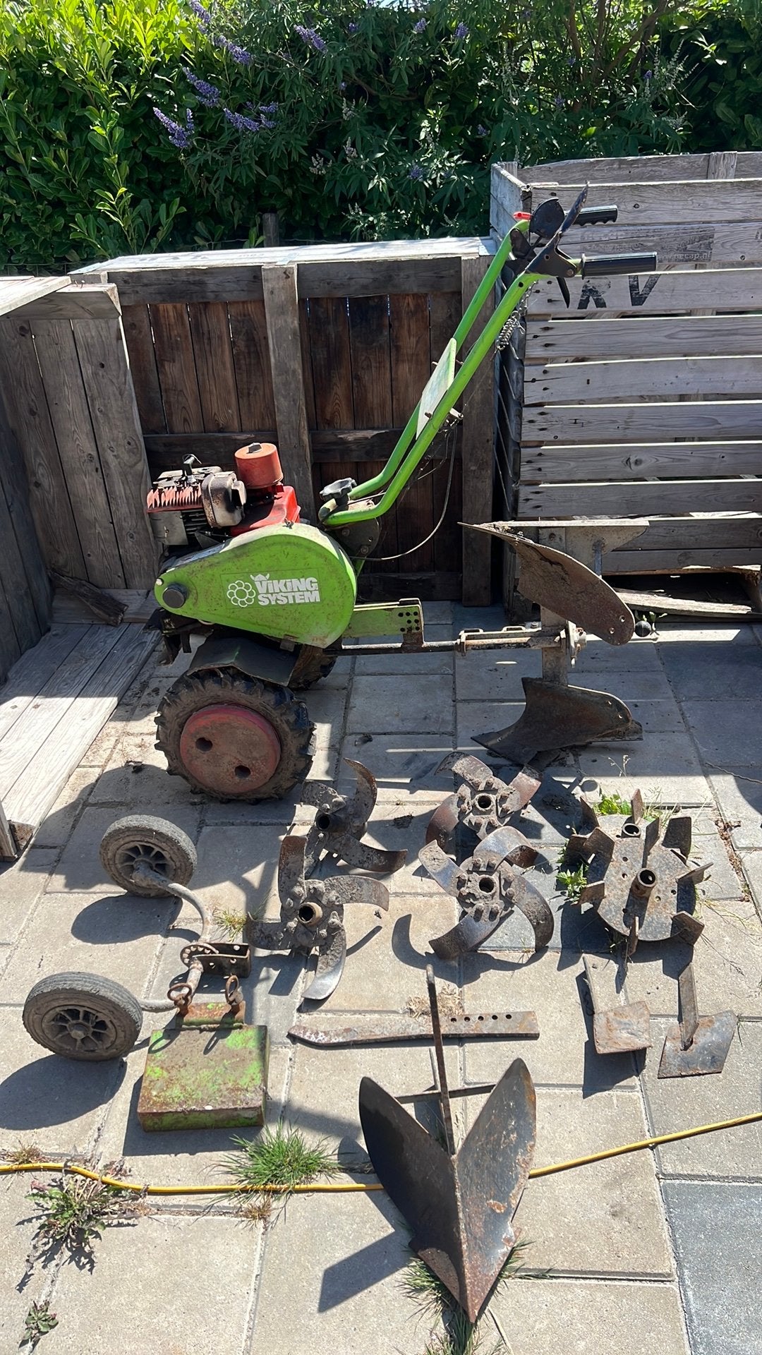 Viking tuinfrees/ploeg, Ophalen, Gebruikt