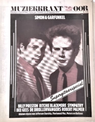 oor nr.16 *1975* simon & garfunkel cover, Boeken, Ophalen of Verzenden, Gelezen, Muziek, Film of Tv