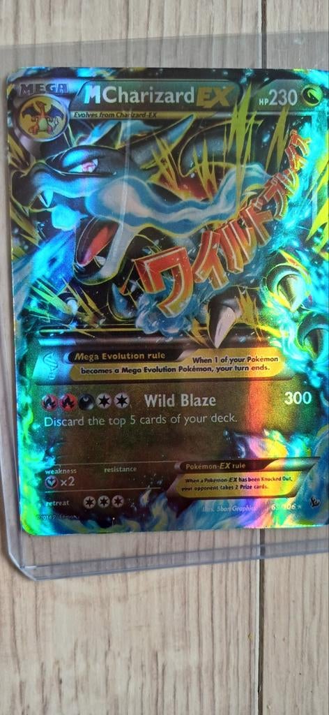 Mega charizard-EX #69/106 Holofoil, Ophalen, Zo goed als nieuw, Losse kaart, Foil