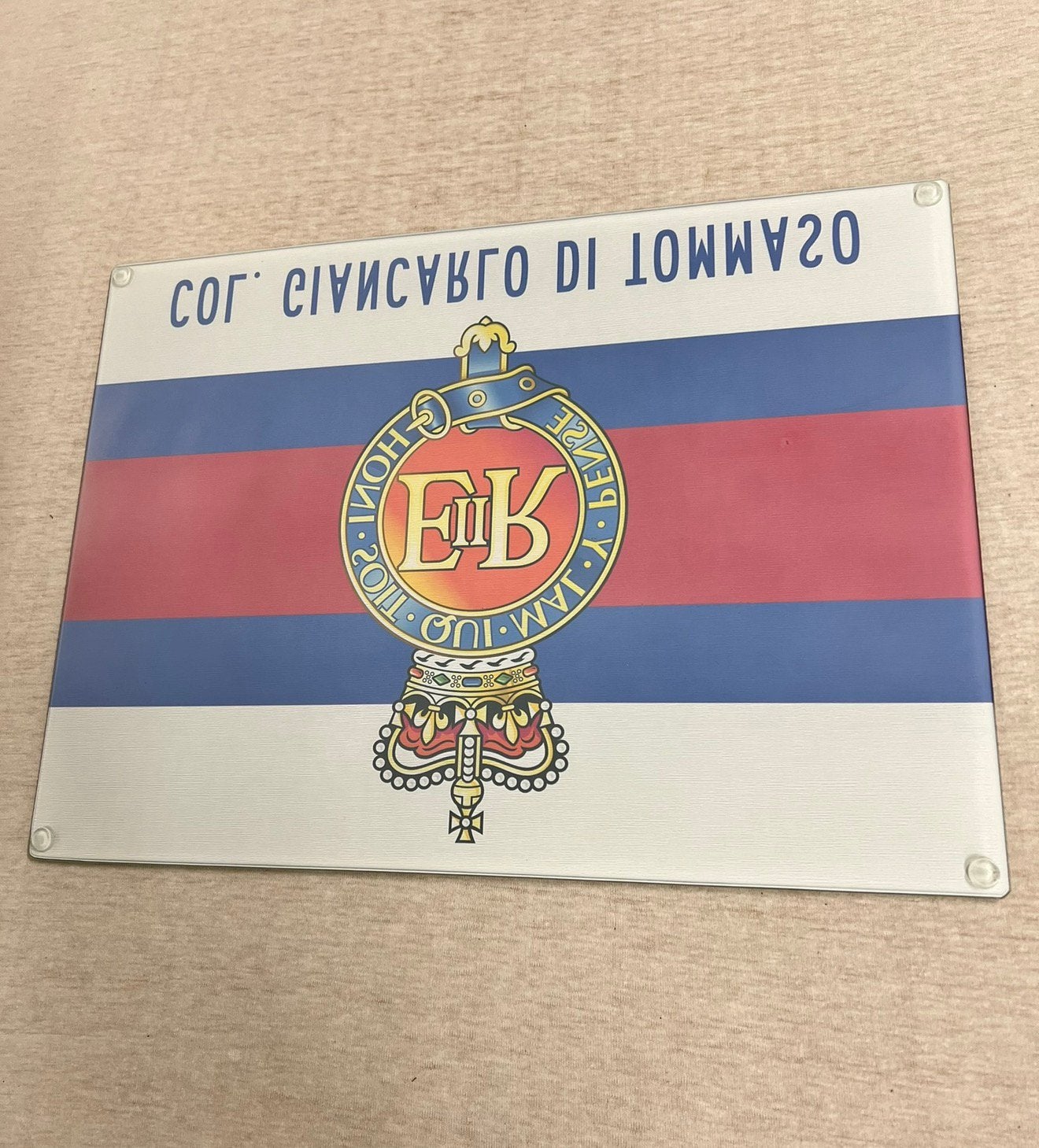 Honi soit qui mal y pense Brits Leger British Army snijplank, Verzamelen, Militaria | Algemeen, Overige typen, Ophalen of Verzenden