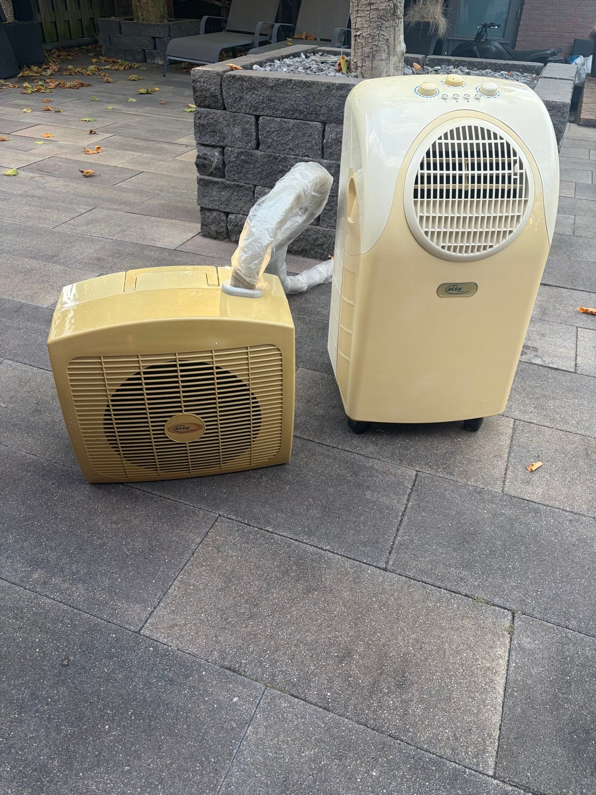 Elta Transportable Split Airco - Goed werkend, Gebruikt, Minder dan 60 m³, Timer, 3 snelheden of meer