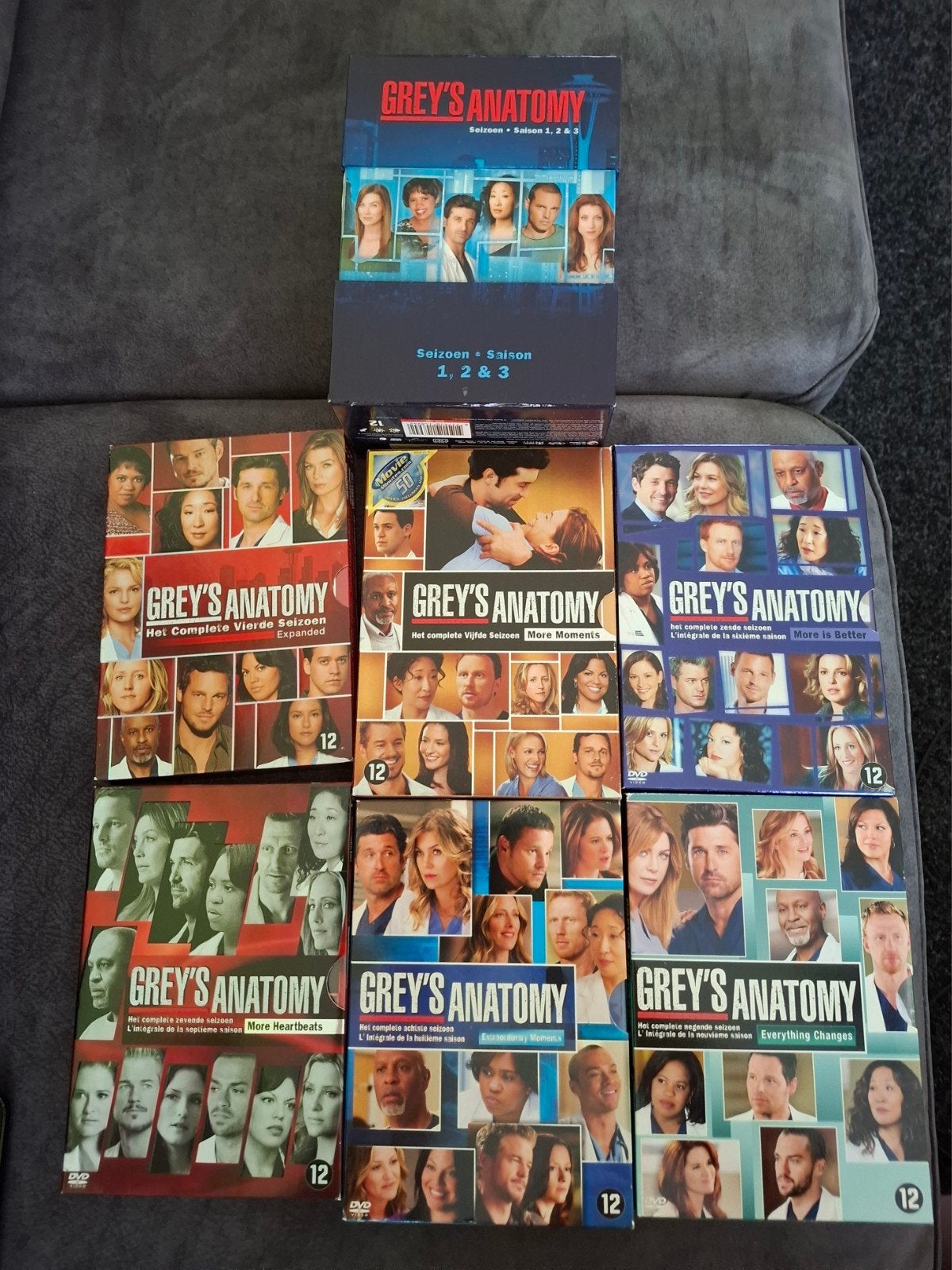 Dvds Greys anatomy seizoen 1.2.3.4.5.6.7.8.9, Cd's en Dvd's, Dvd's | Tv en Series, Alle leeftijden, Ophalen of Verzenden, Zo goed als nieuw