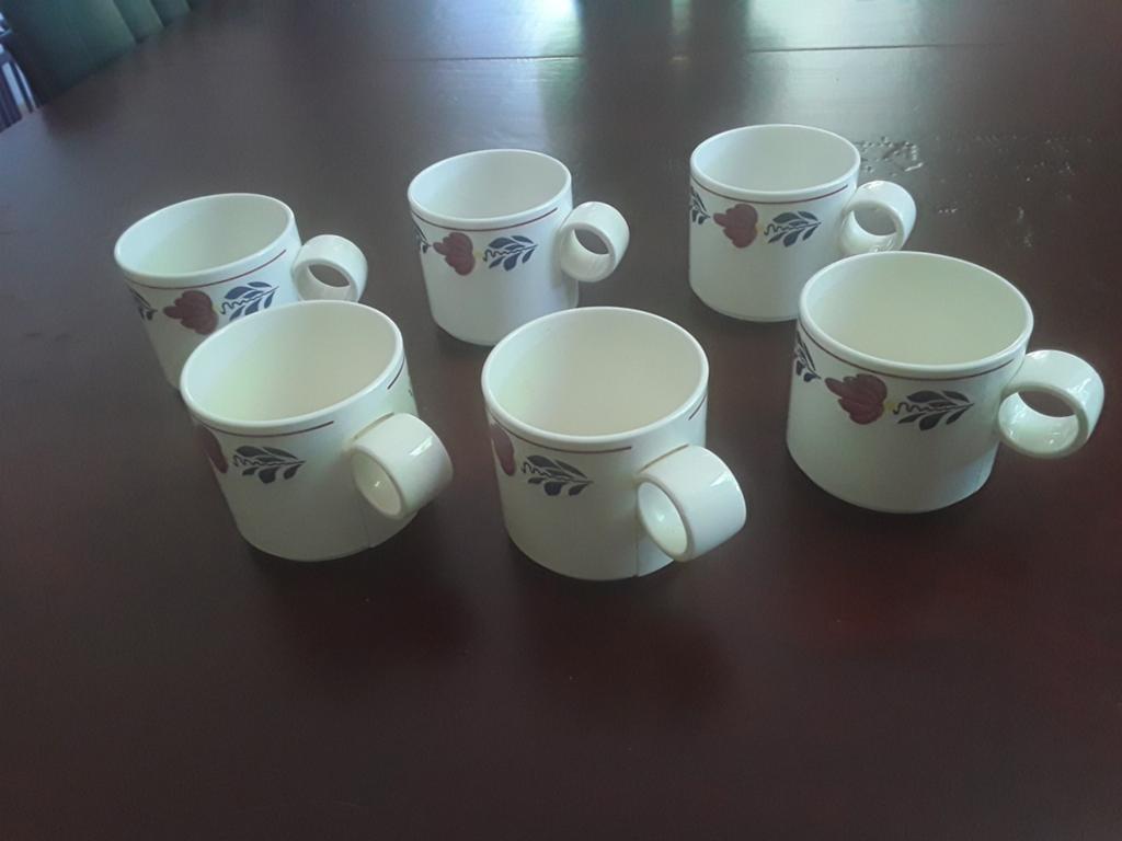 6 boerenbont koffie mokken.....mepal, Ophalen of Verzenden, Zo goed als nieuw, Overige materialen, Overige typen