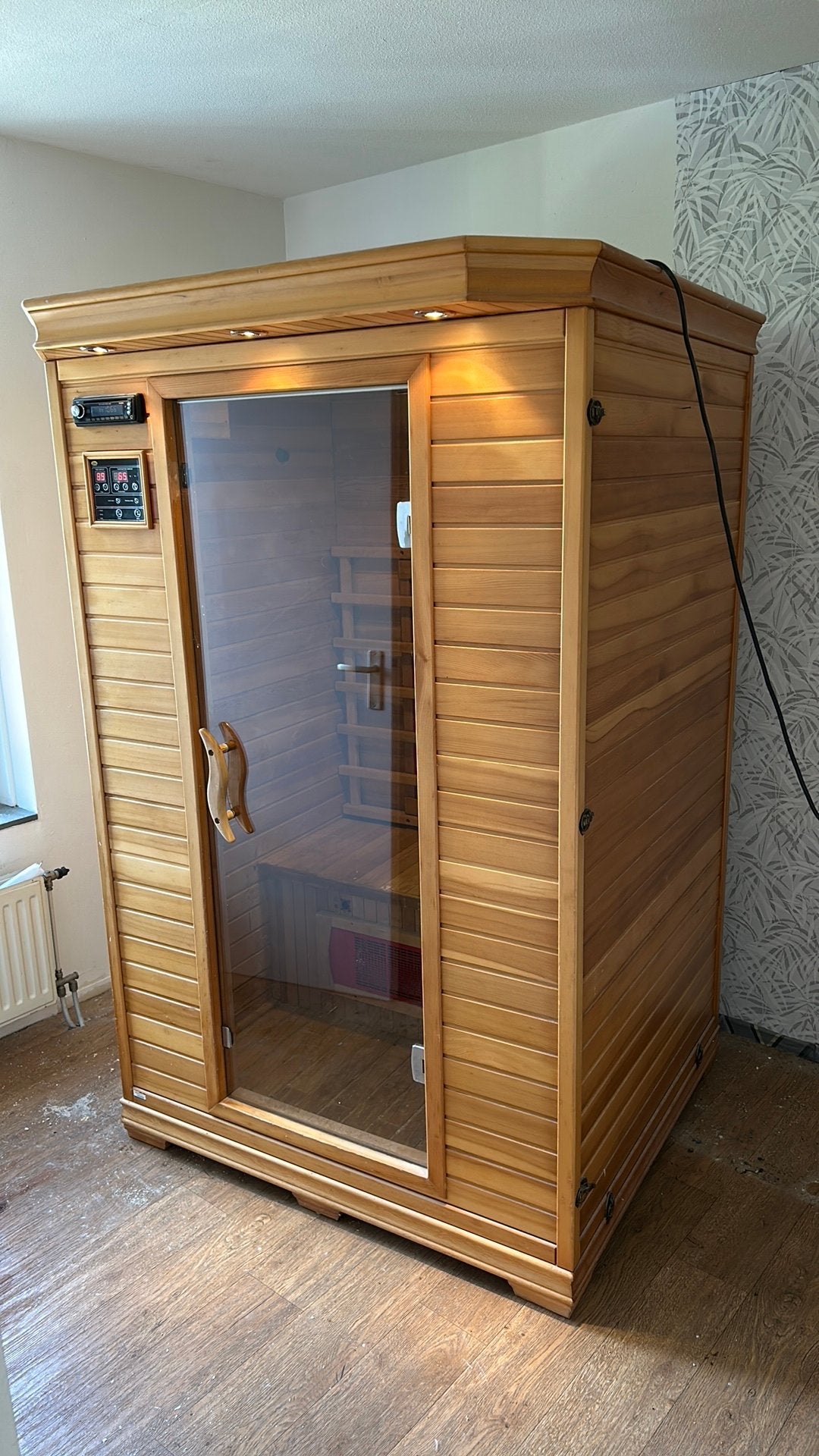 Domo infrarood cabine. 2 persoons., Sport en Fitness, Sauna, Ophalen, Gebruikt, Infrarood, Complete sauna