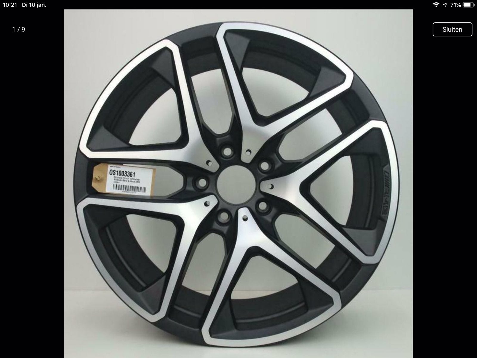 Mercedes AMG velg  origineel nieuw in doos 19 inch, Ophalen of Verzenden, Nieuw