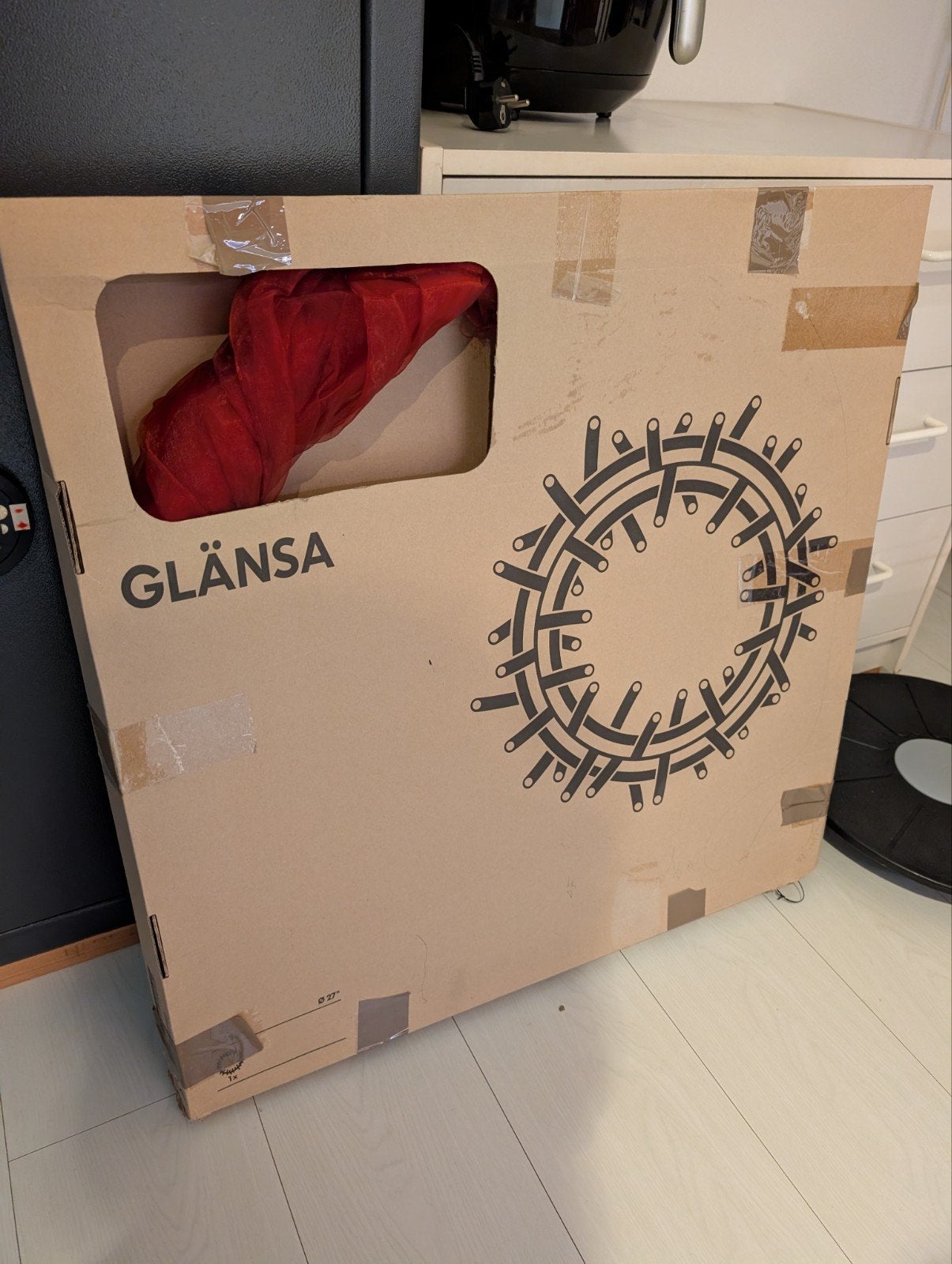 IKEA GLÄNSA LED-lichtslinger, rood, Ophalen, Nieuw, Rood, IKEA