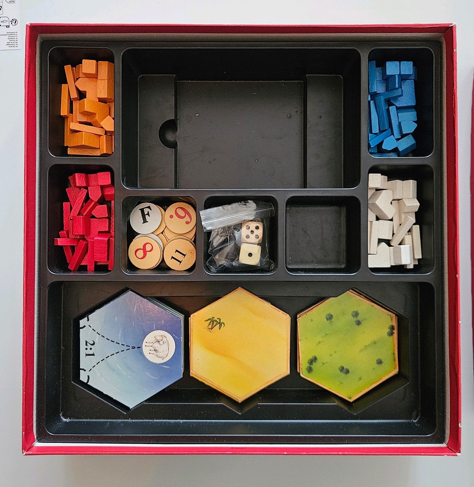 De Kolonisten van Catan - Losse houten onderdelen, Drie of vier spelers, Ophalen of Verzenden, 999 Games