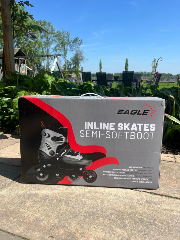 Nieuwe Eagle Inline Skates Semi-Softboot Verstelbaar Maat 34, Overige merken, Verstelbaar, Kinderen, Nieuw