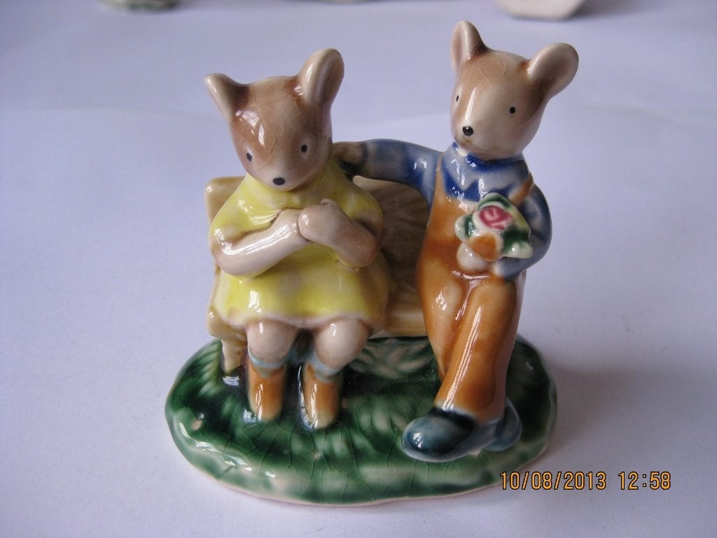 PORSELEIN ; 3 BEELDJES , MUIZEN, Antiek en Kunst, Verzenden