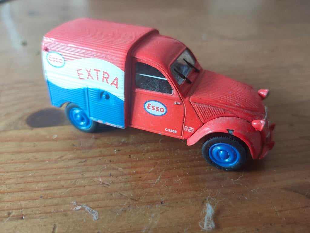 Citroën 2CV Azu 1:43 Norev nr12, Ophalen of Verzenden, Gebruikt, Auto, Norev