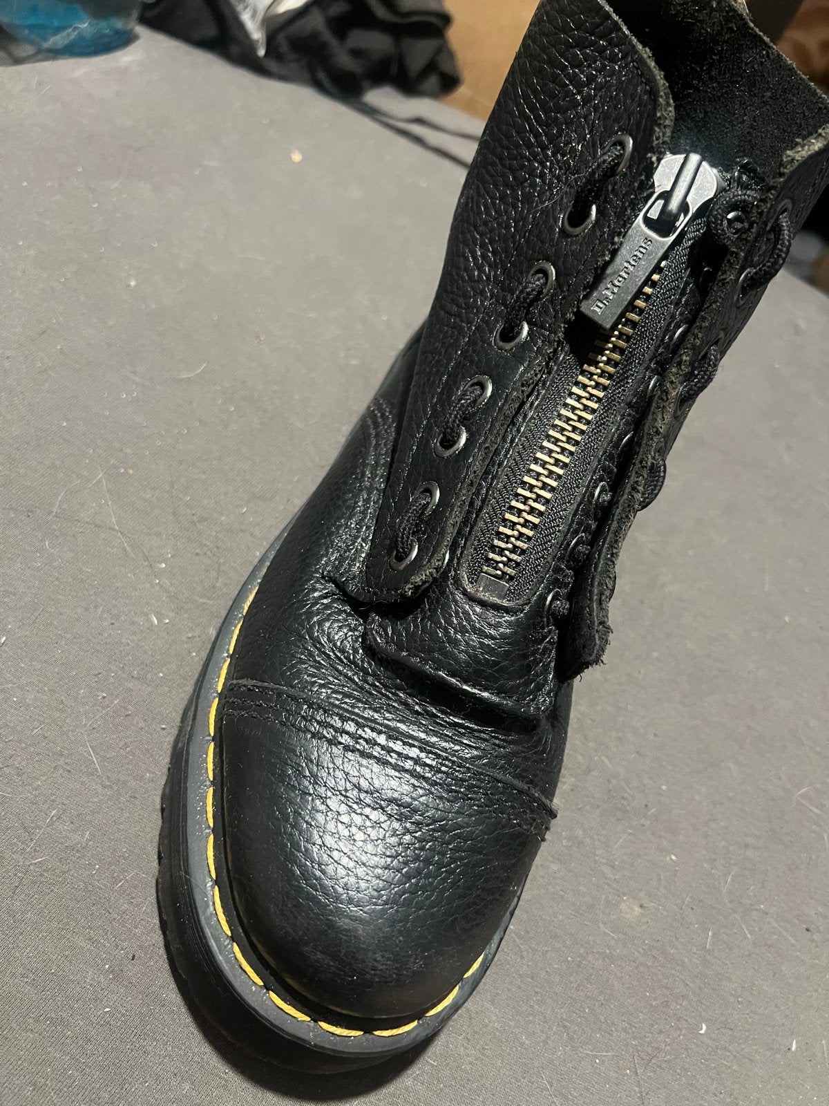 Dr. Martens Sinclair Platform Laarzen - Zwart, Kleding | Dames, Schoenen, Zwart, Lage of Enkellaarzen, Ophalen of Verzenden, Zo goed als nieuw