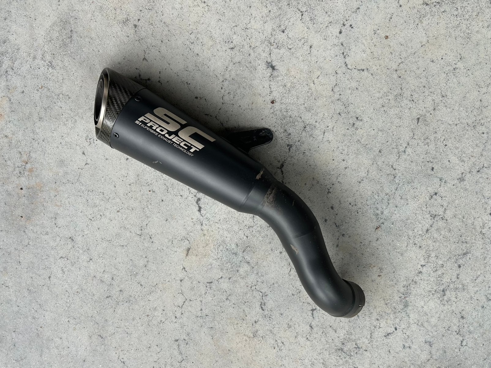 Kawasaki Z900 SC Project S1 Zwart uitlaat, Ophalen