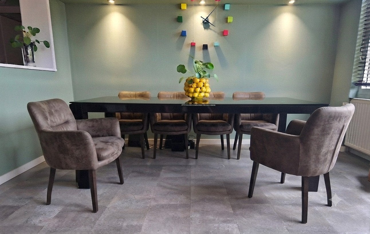 Kantoortafel / Eettafel  (design)  205 x 105.          cm, Huis en Inrichting, Tafels | Eettafels, Ophalen, 100 tot 150 cm, 200 cm of meer