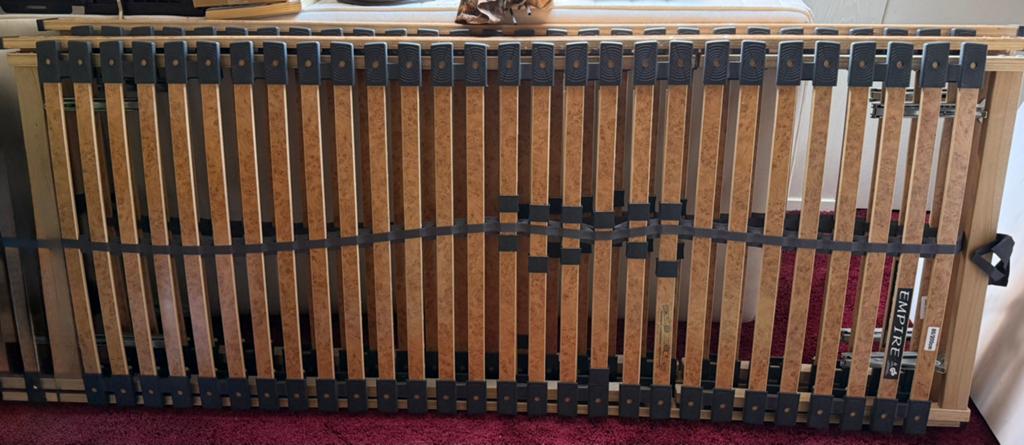 Luxe verstelbare lattenbodem, Ophalen of Verzenden, Zo goed als nieuw, Eenpersoons, 90 cm