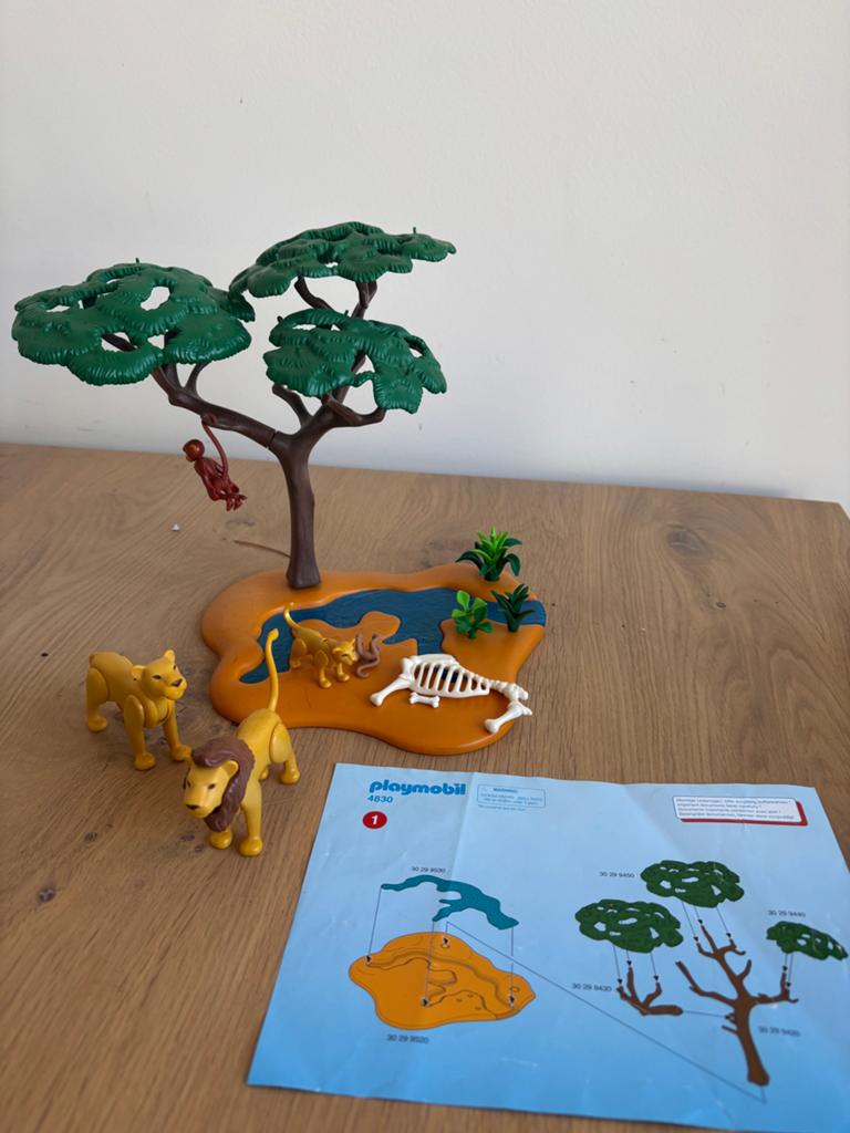 Playmobil 4834 Leeuwenfamilie met boom, Ophalen of Verzenden, Zo goed als nieuw