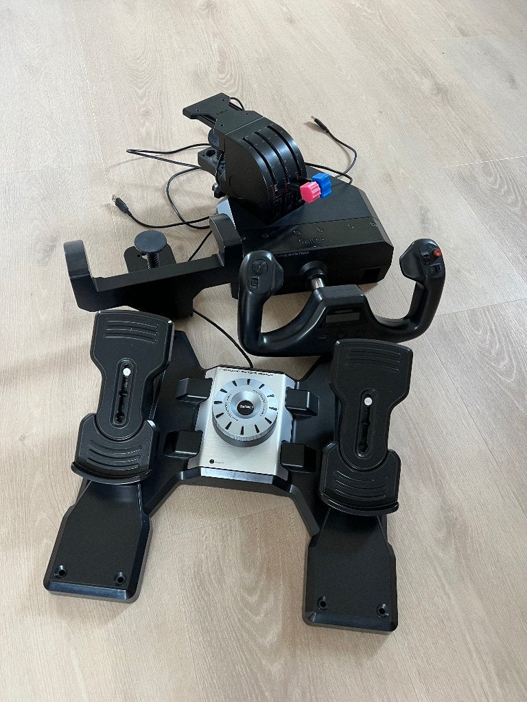 Logitech G Saitek Pro Flight Simulator Yoke & Rudder, Ophalen, Gebruikt, Logitech G Saitek