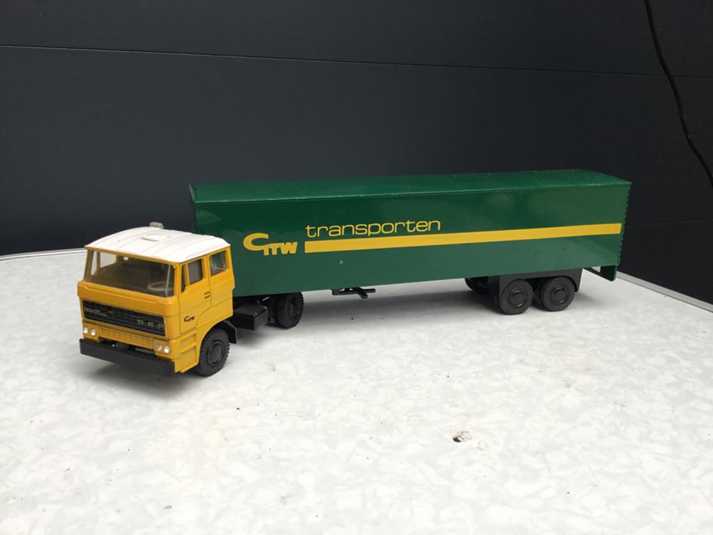 Lion Car Daf 2800 GTW  Transport, Ophalen of Verzenden, Zo goed als nieuw, Bus of Vrachtwagen, Lion Toys