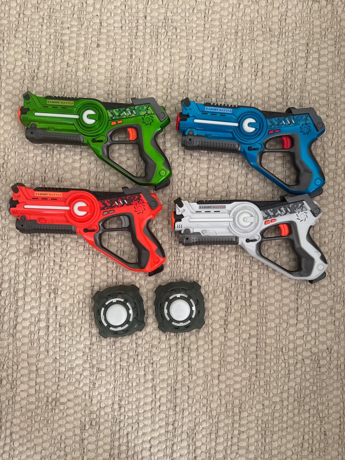 Light Battle Active Lasergame Set - 4 Pistolen, Ophalen, Zo goed als nieuw