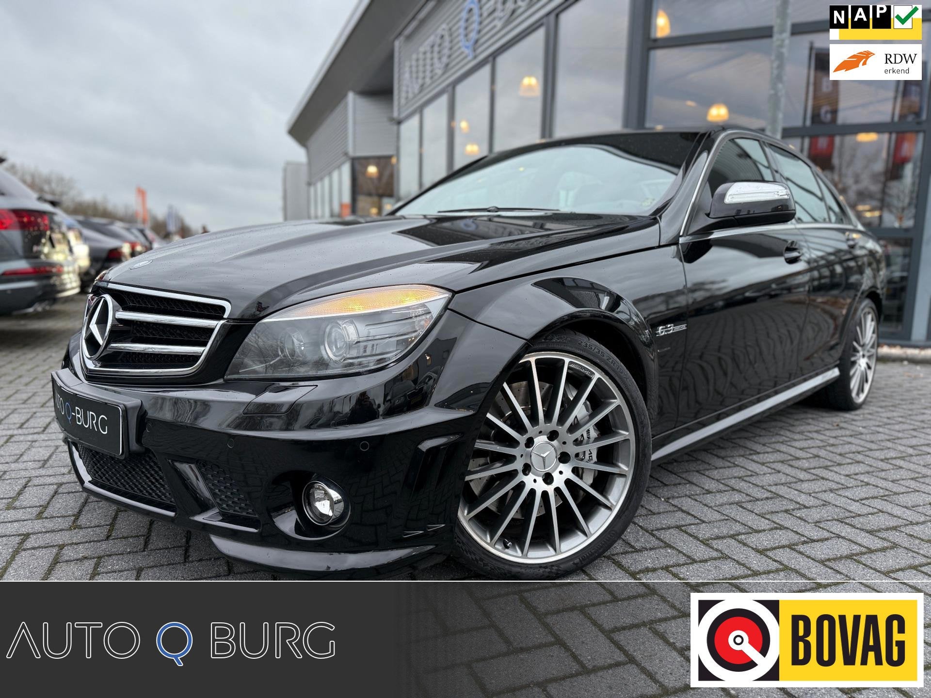 Mercedes-Benz C-klasse AMG 63 | Performance | Origineel | 6., Auto's, Automaat, Achterwielaandrijving, Zwart, Bedrijf