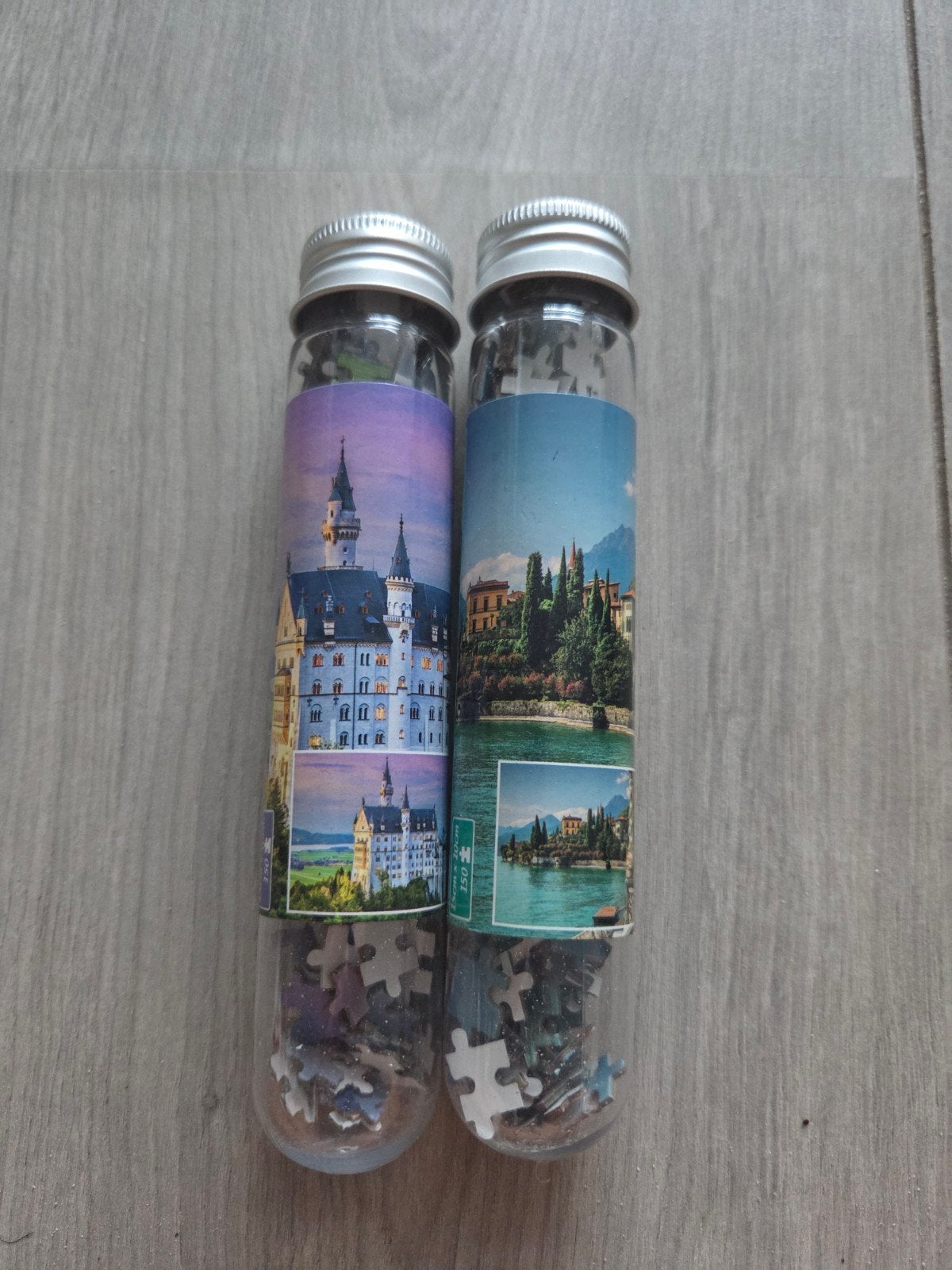 2 Nieuwe Micro Puzzels in Kokertjes - Handig voor Onderweg, Hobby en Vrije tijd, Denksport en Puzzels, Ophalen of Verzenden, Minder dan 500 stukjes