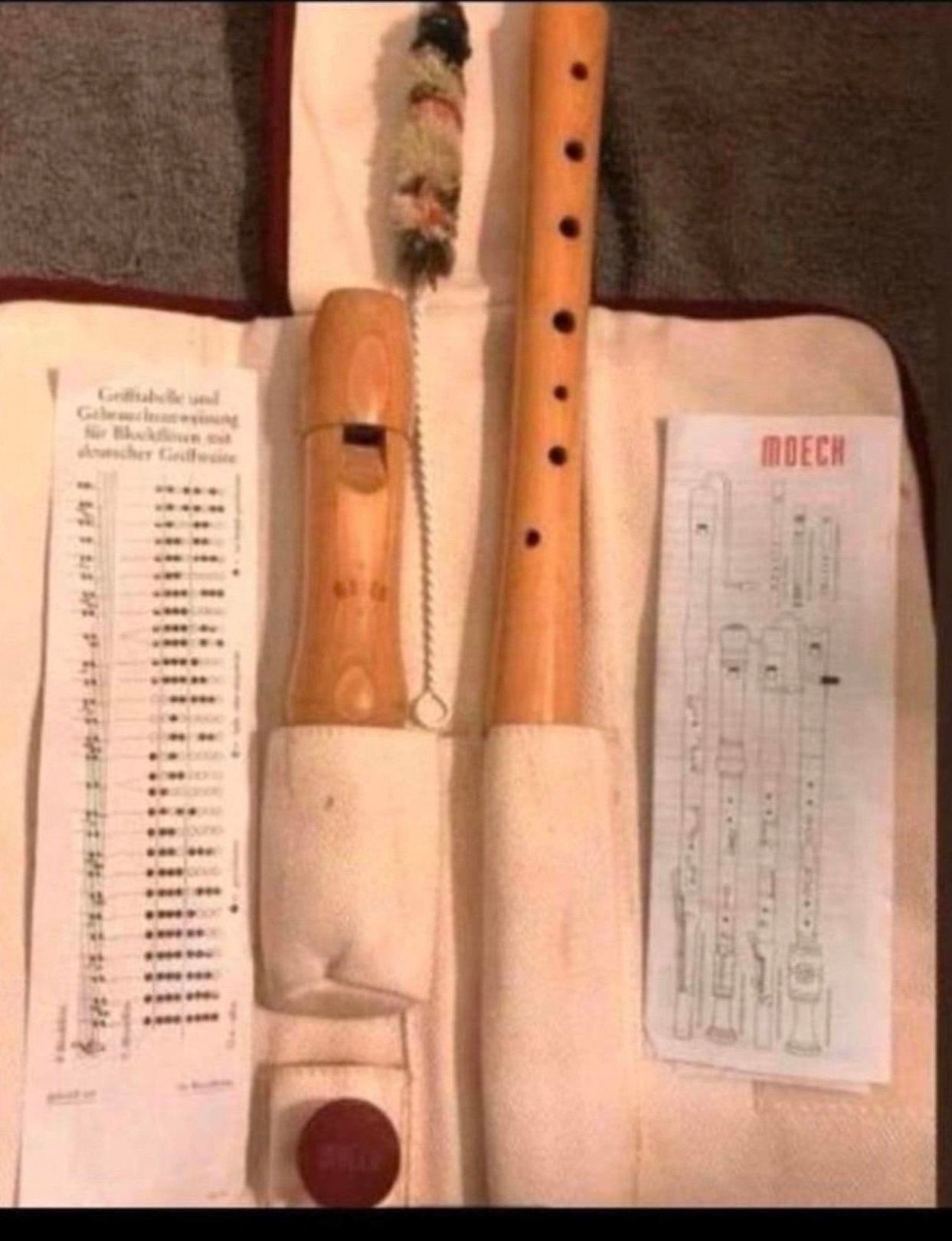 MOECK BLOKFLUIT ,MET RAGER ,HOESJE en BOEKJE,ZGAN ,SOPRAAN!, Ophalen of Verzenden, Zo goed als nieuw, Sopraan of Sopranino