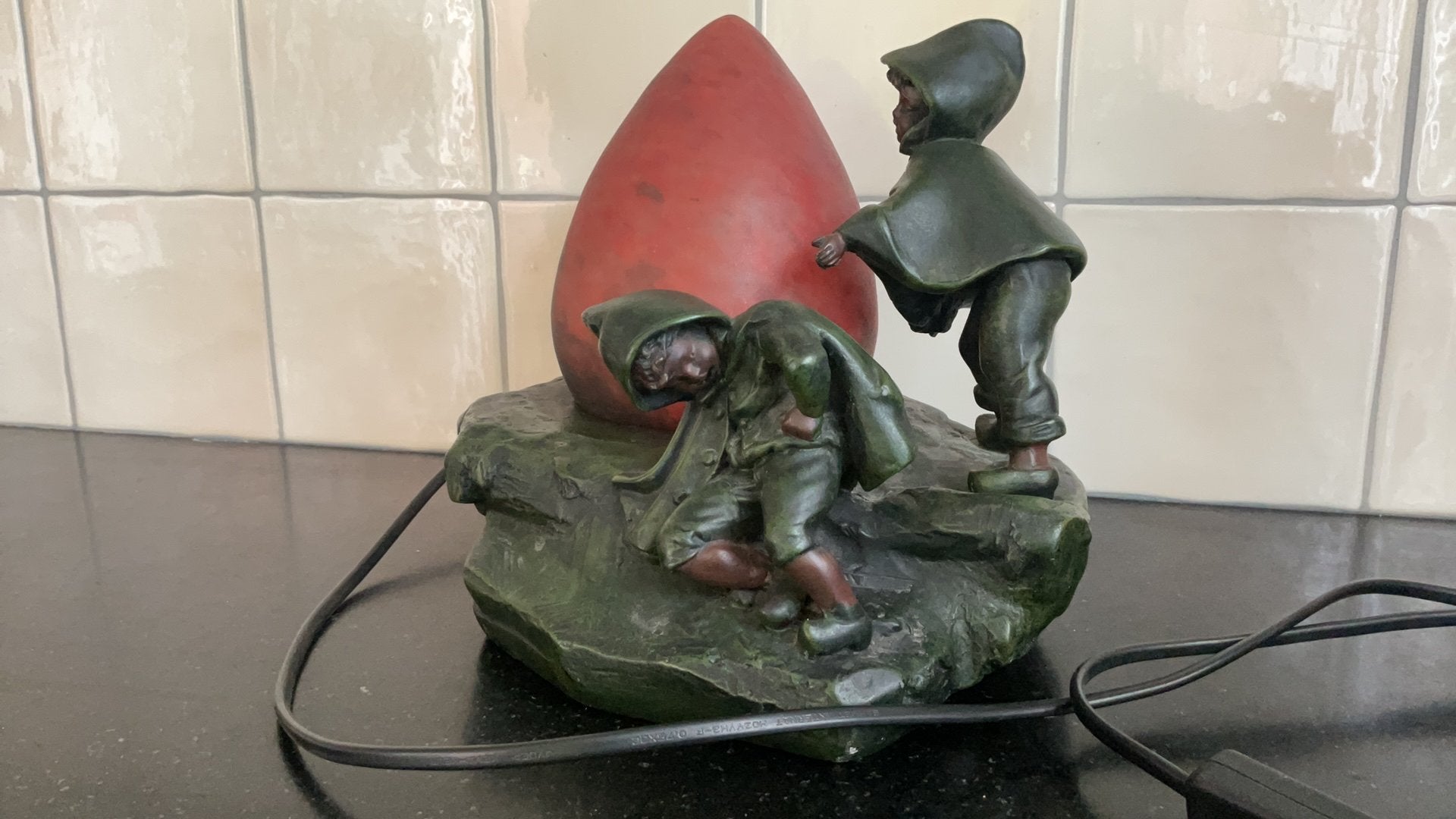 Art Deco stijl tafellamp, Ophalen, Gebruikt