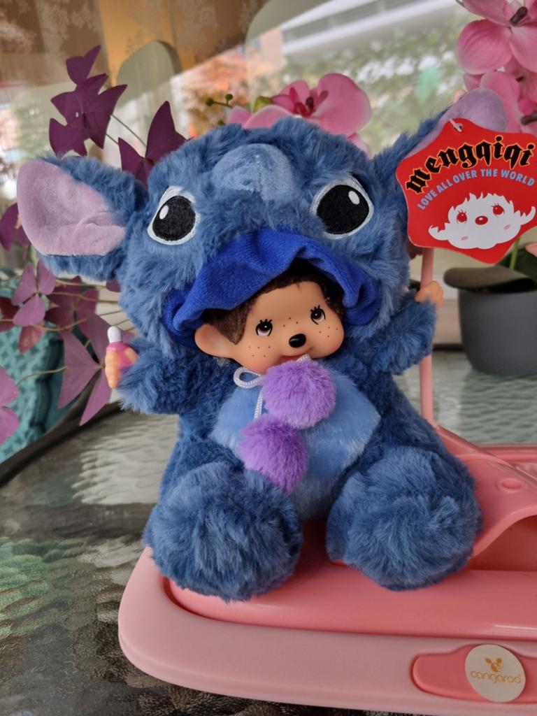 Stitch Monchhichi knuffel 20cm, Ophalen of Verzenden, Nieuw