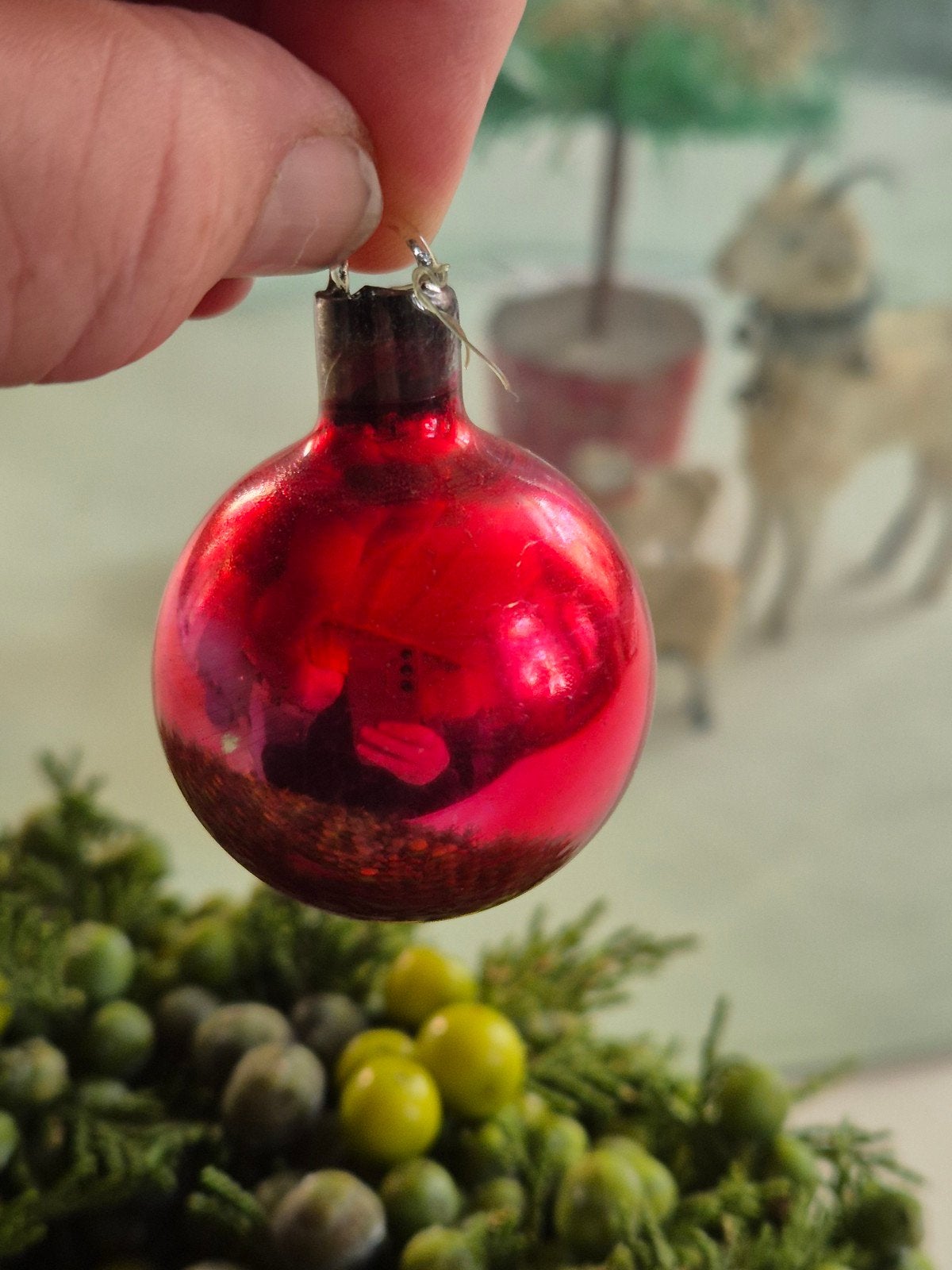 ajeko kleine ronde kerstbal rood, Ophalen of Verzenden