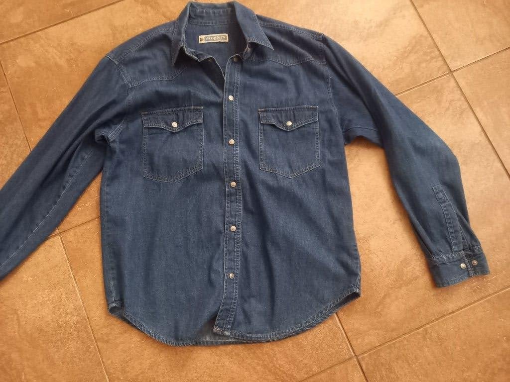 Spijkerhemd maat S - merk Jinglers – zgan, Blauw, Zo goed als nieuw, Jinglers, Halswijdte 39/40 (M)