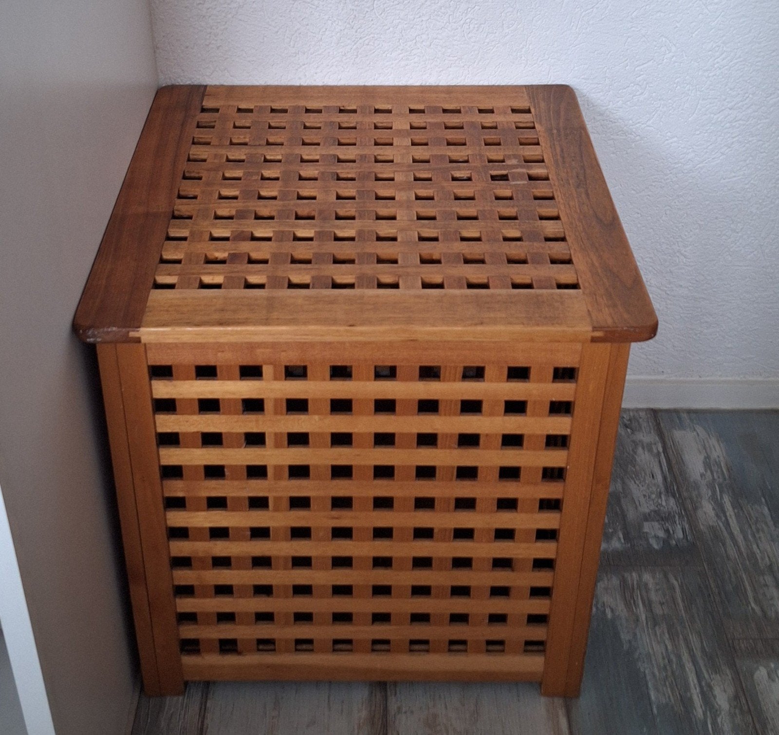 IKEA bijzettafel/opbergkisten, 45 tot 60 cm, Minder dan 55 cm, Gebruikt, Vierkant