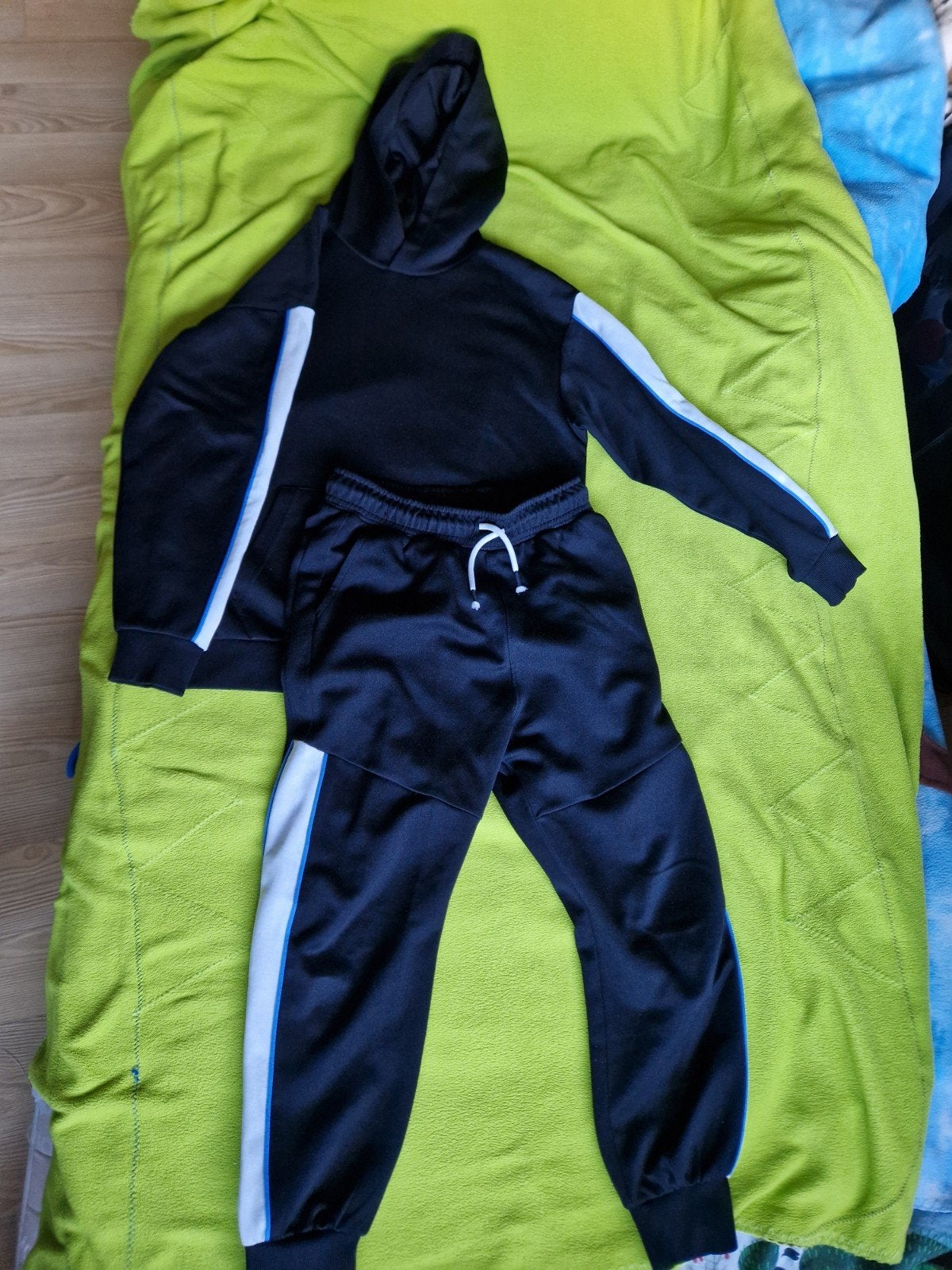 Joggingpak maat 146 zwart wit blauw, Kinderen en Baby's, Ophalen, Gebruikt, H&M, Setje