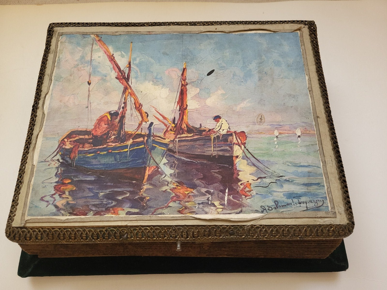antiek fotoalbum met afbeelding van Salamon le Tropezien, Antiek en Kunst, Ophalen of Verzenden